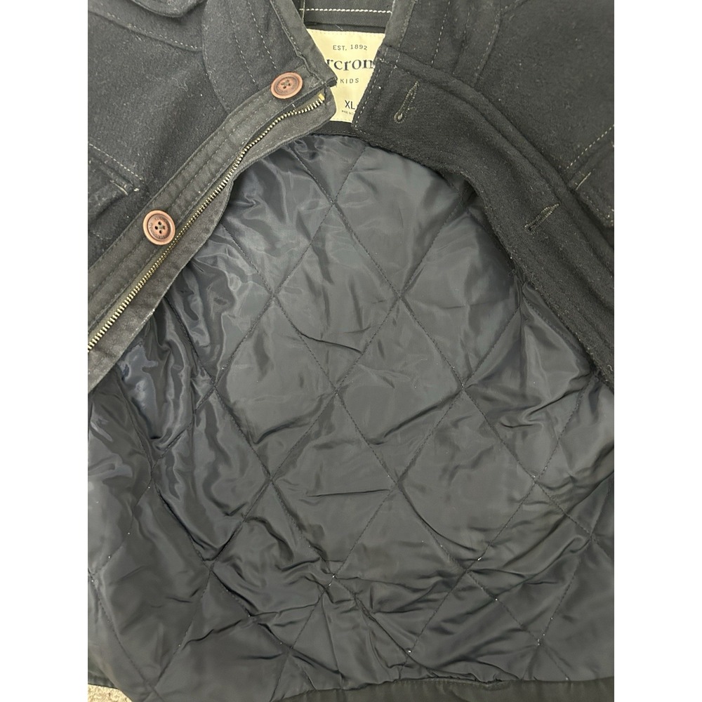Abercrombie Kids Warm Parka Coat Jacket Navy Size XL - Picture 10 of 13